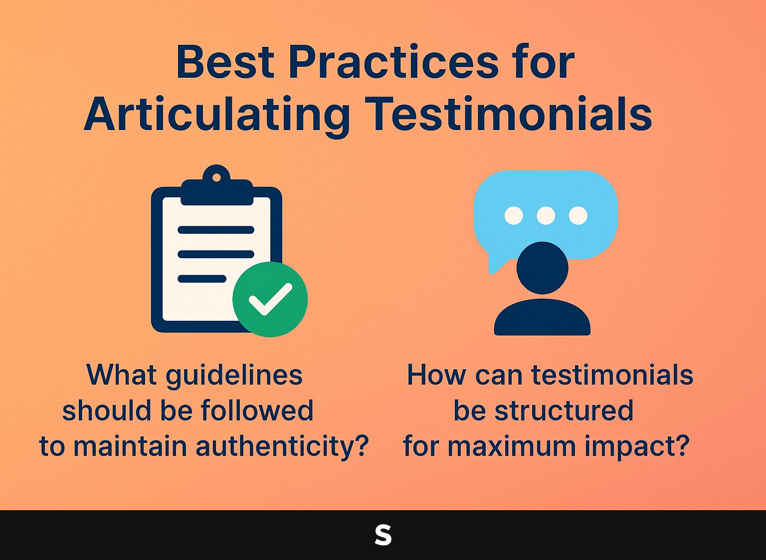 Best Practices for Articulating Testimonials
