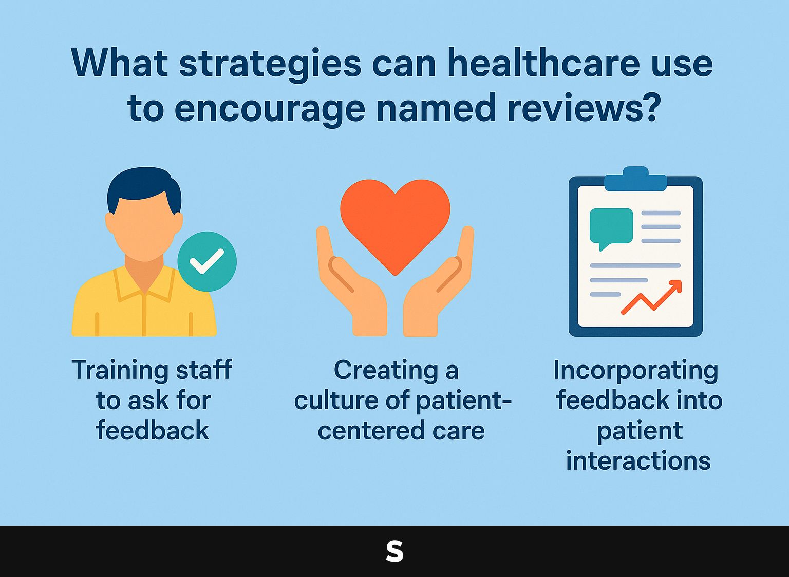 What strategies can healthcare providers use to encourage named reviews?