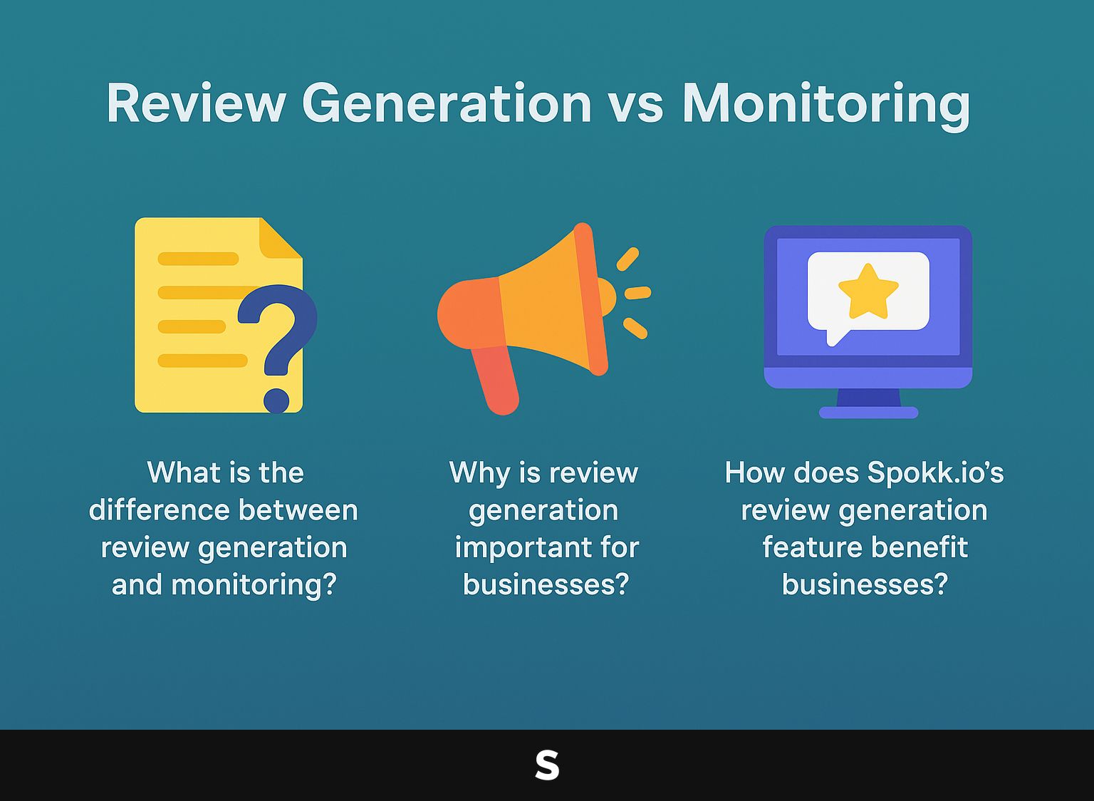 Review Generation vs Monitoring