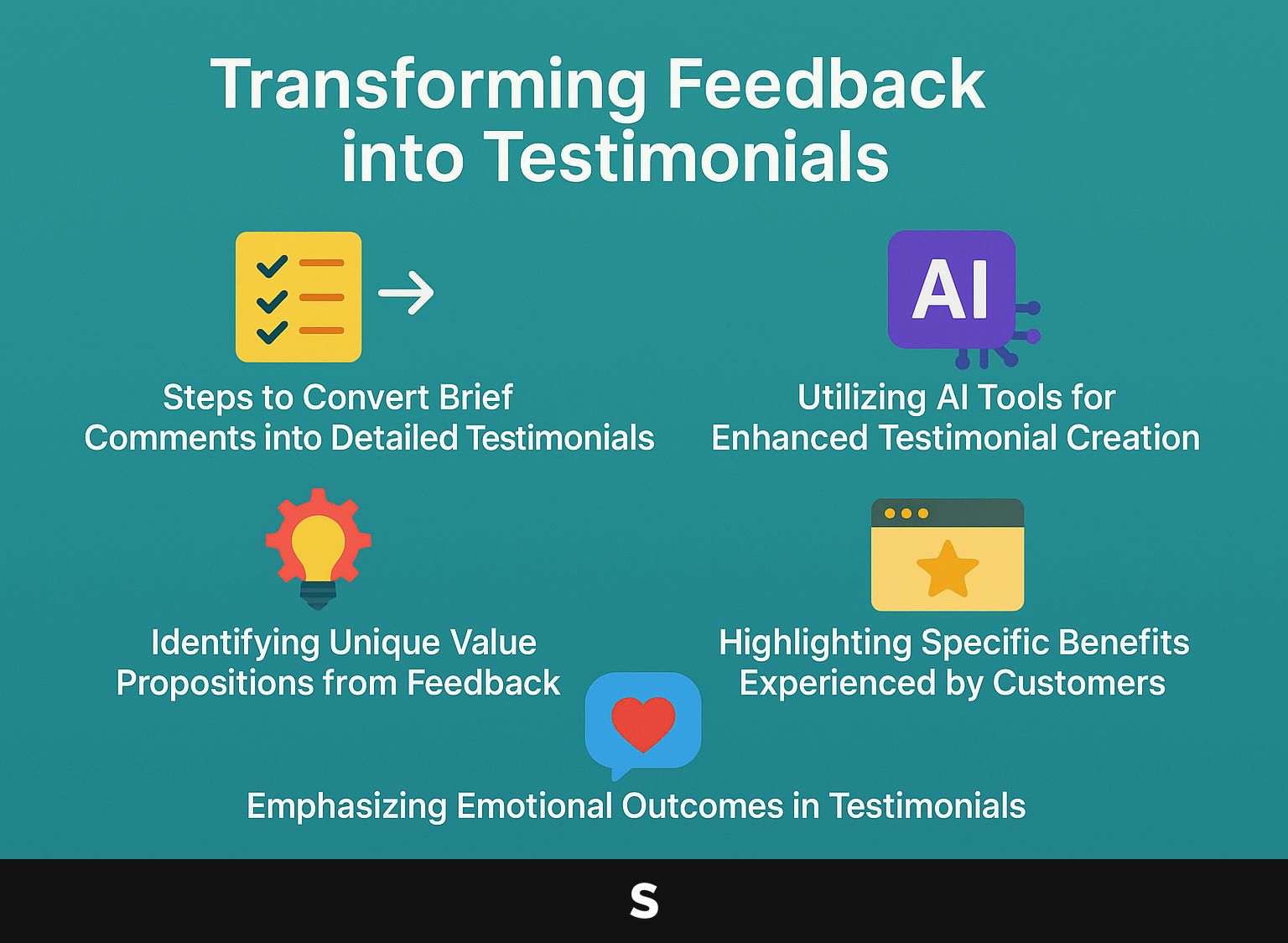Transforming Feedback into Testimonials